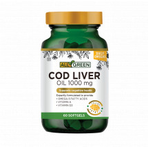 Double strength Cod Liver Oil 1000mg softgels 60